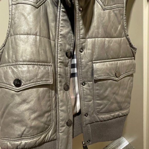Burberry Blue Label Women Metallic Vest Size 38 - Picture 3 of 11